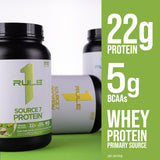 Dose unique Rule 1 Source 7 Protein pratique et facile à mesurer.