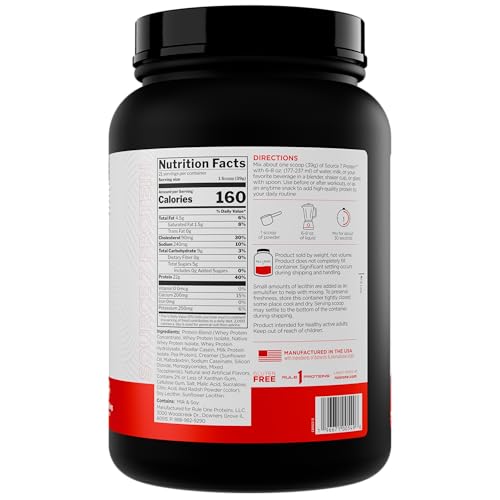 Poudre Rule 1 Source 7 Protein texture veloutee prête au mélange.