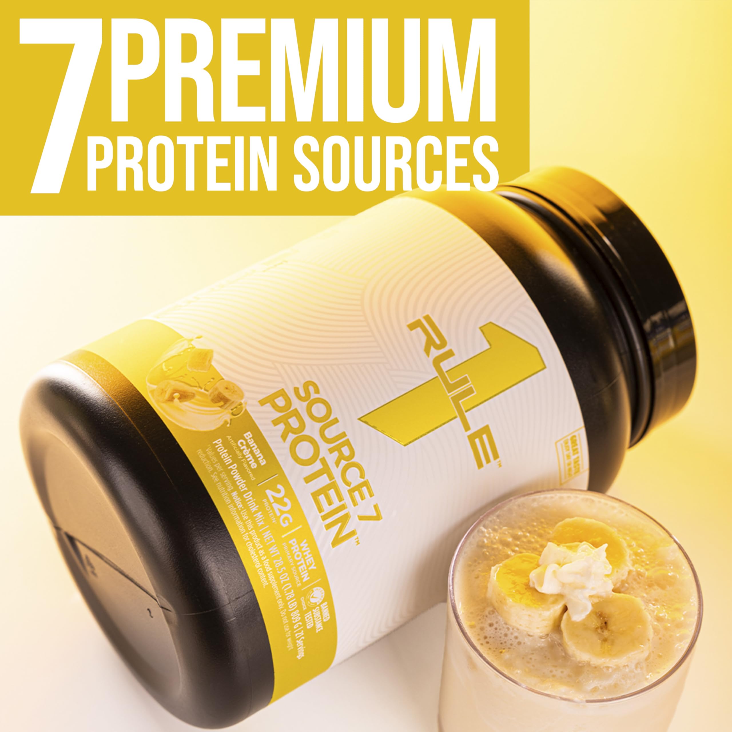 Texture crèmeuse du shake Rule 1 Source 7 Protein après mélange.