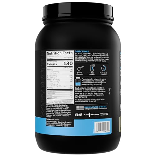 Rule 1 Whey Protein: texture crèmeuse qui facilite le mélange et le goût agréable.