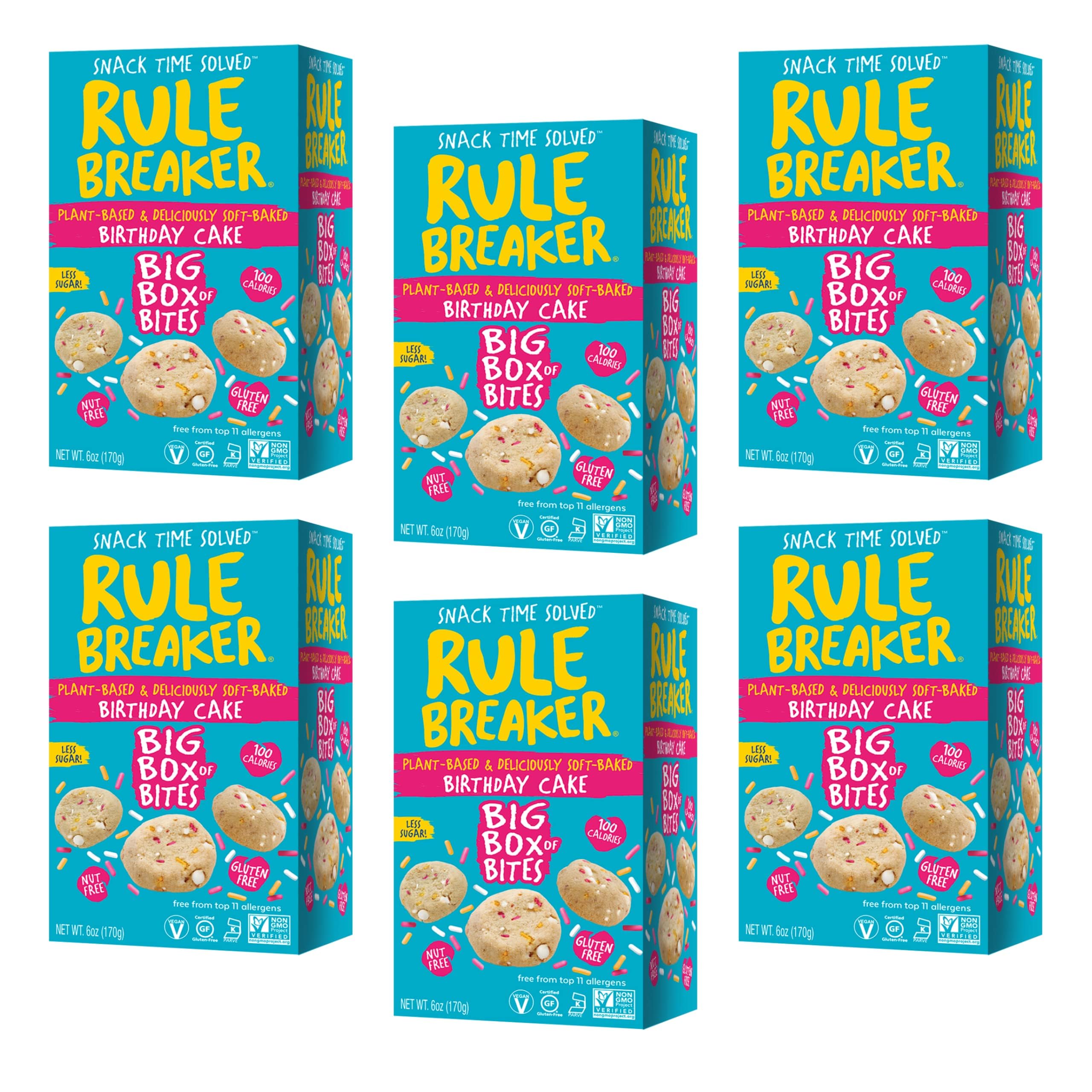 Ingrédients naturels premium des biscuits Rule Breaker pour un snack équilibré.