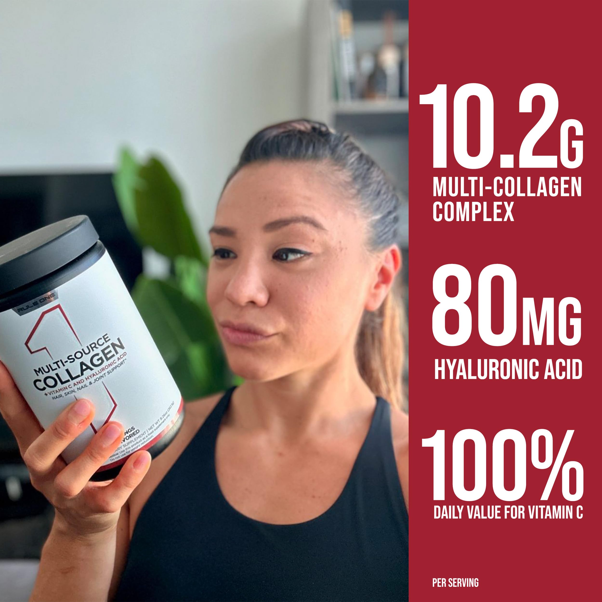 Rule1 Collagen sans sucres ajoutés, goût neutre et polyvalent.