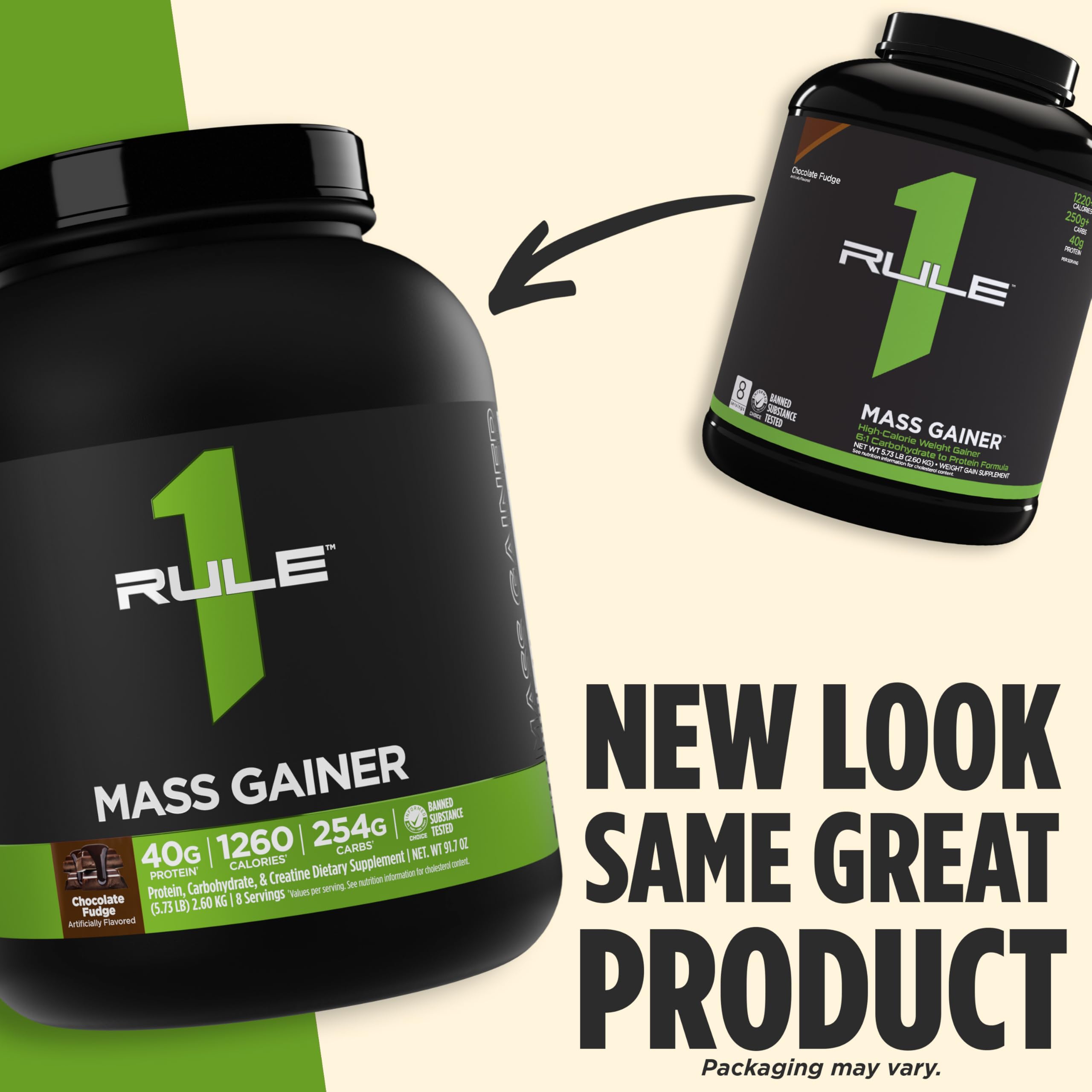 Rule1 Mass Gainer: préparation quotidienne simple pour augmenter vos calories sans effort.