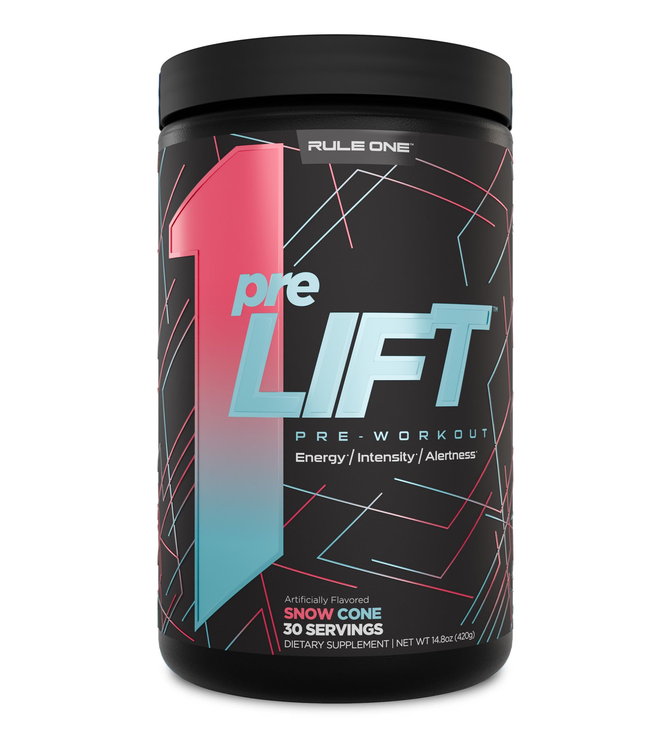 Rule 1 Pre-LIFT : bouteille Snow Cone prête pour une séance énergique.