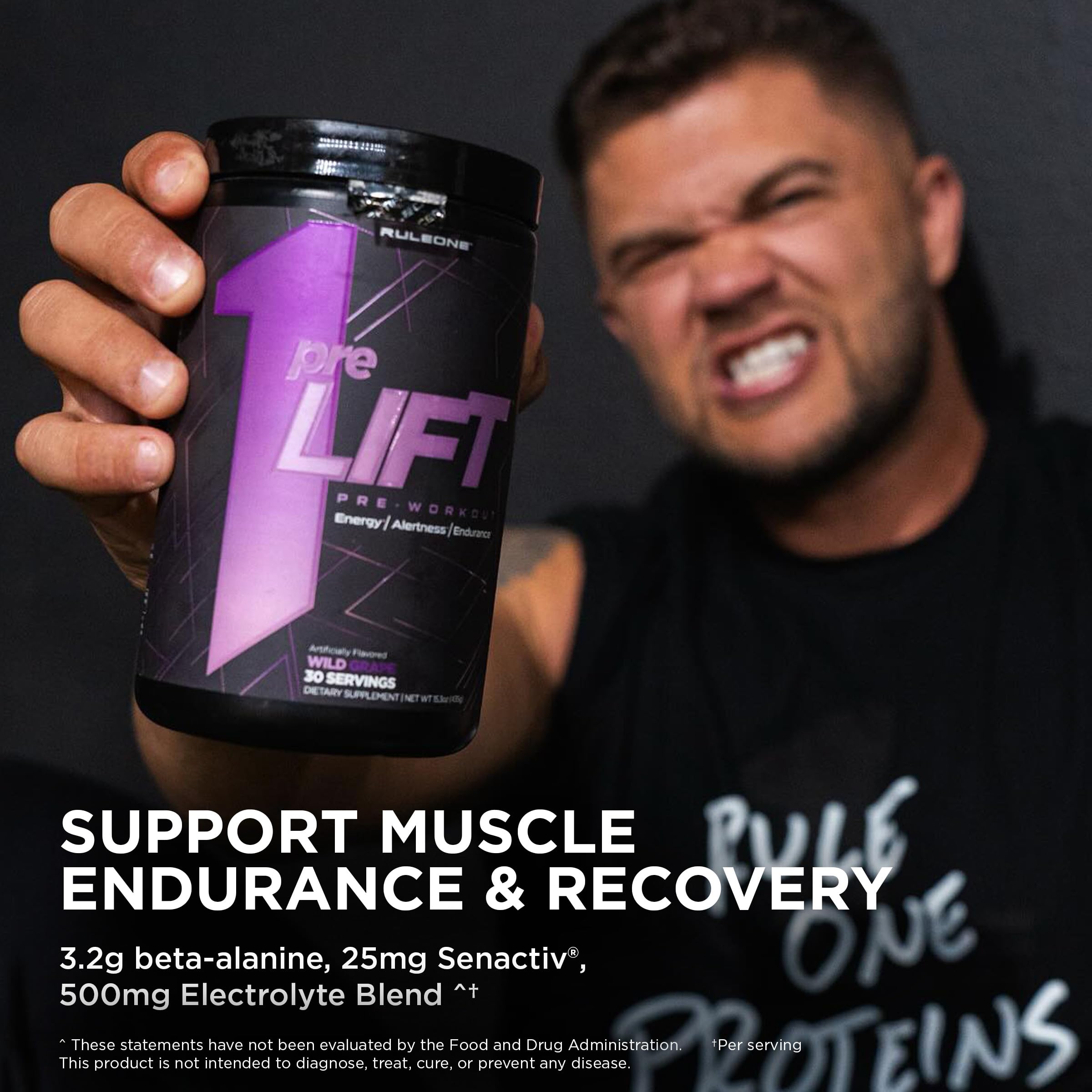 Rule 1 Pre-LIFT : étiquette transparente montrant les dosages clés.