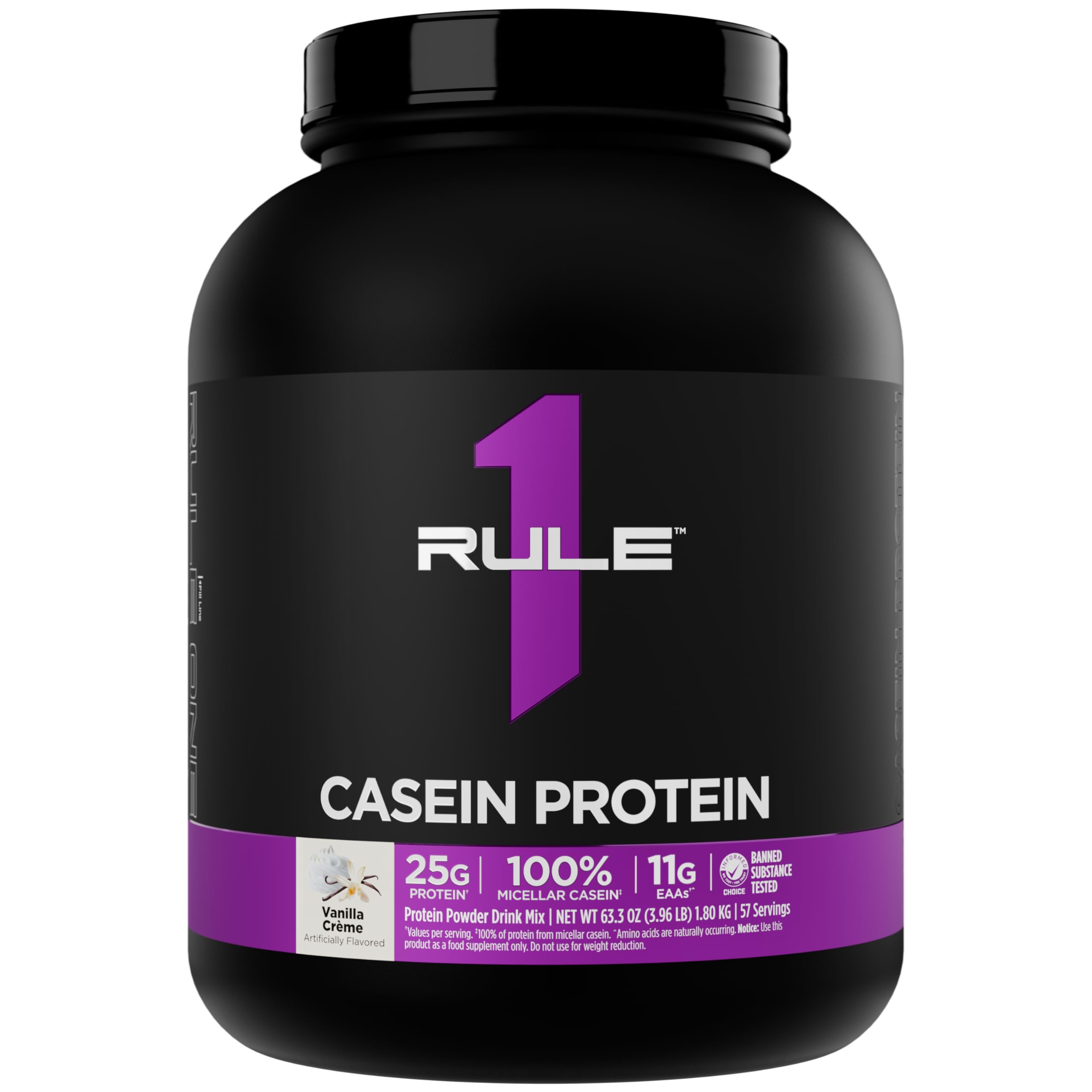 Rule 1 Casein Protein versement nocturne pour récupération prolongée