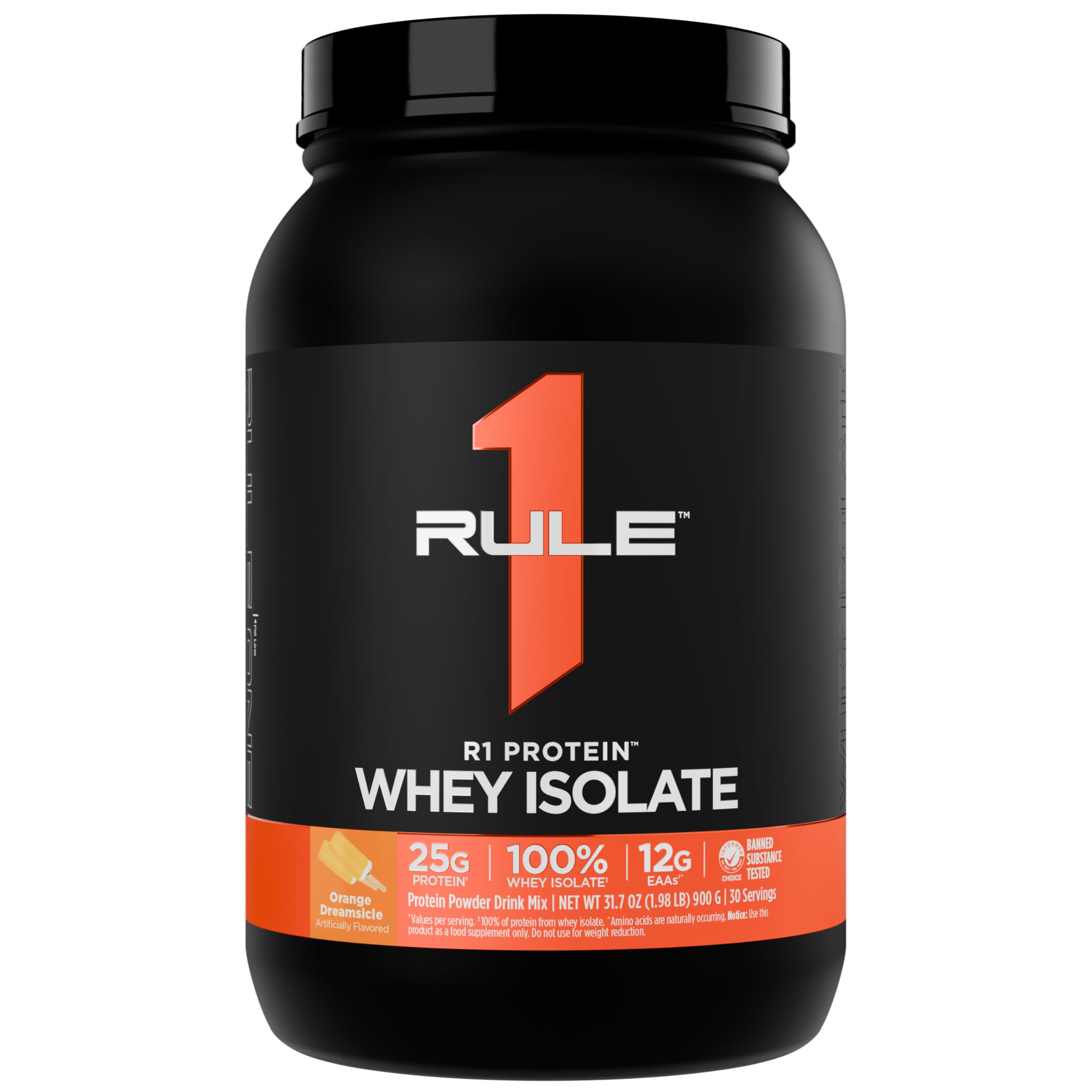 Bouteille Rule 1 Protéine Whey Isolate pour récupération après séance.