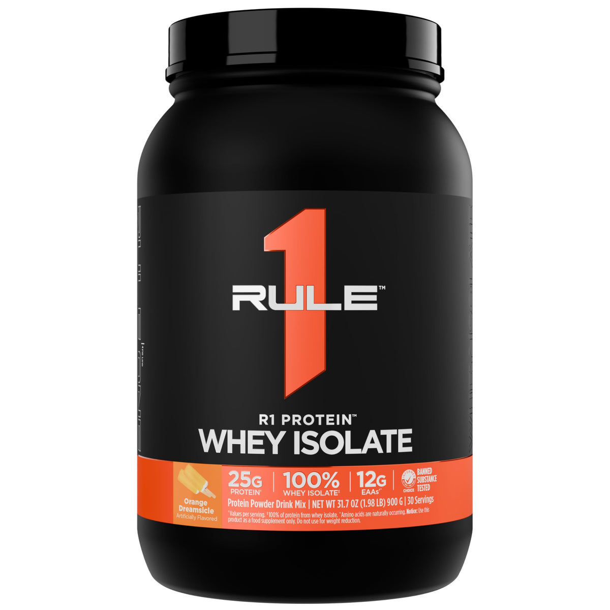 Bouteille Rule 1 Protéine Whey Isolate pour récupération après séance.