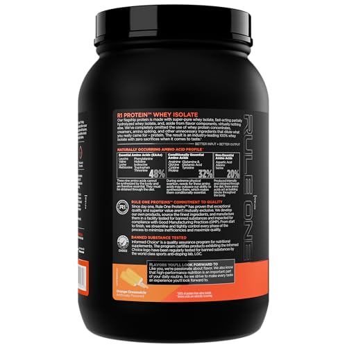 Shaker avec Rule 1 Whey Isolate prêt à mélanger.