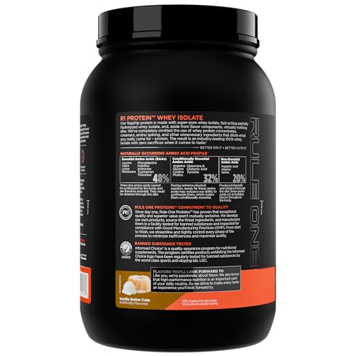 Shake Vanille Beurre Cake Rule 1 Proteins R1 Whey Isolate après entraînement.