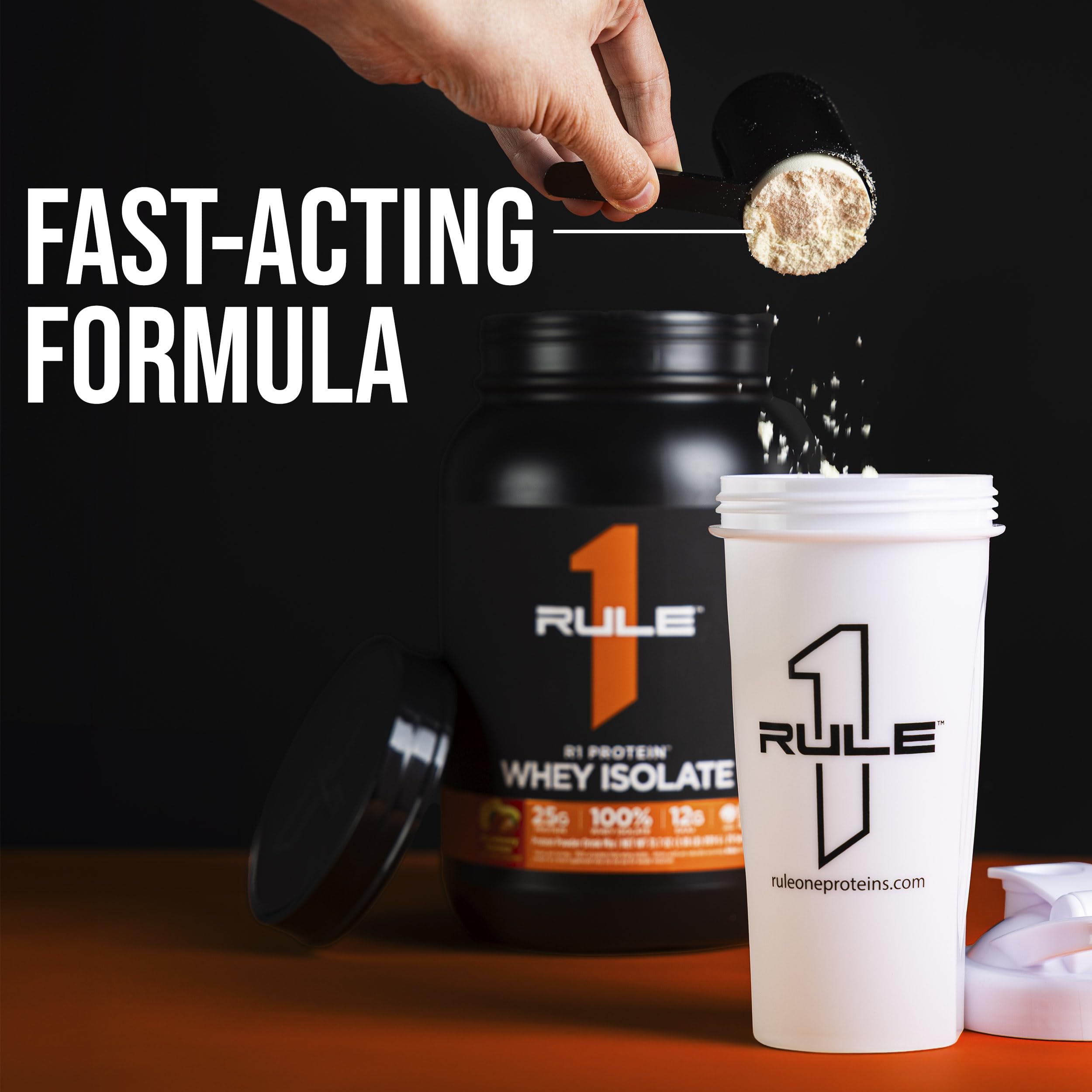 Utilisation polyvalente: avant et après entraînement avec Rule 1 Proteins R1 Whey Isolate.