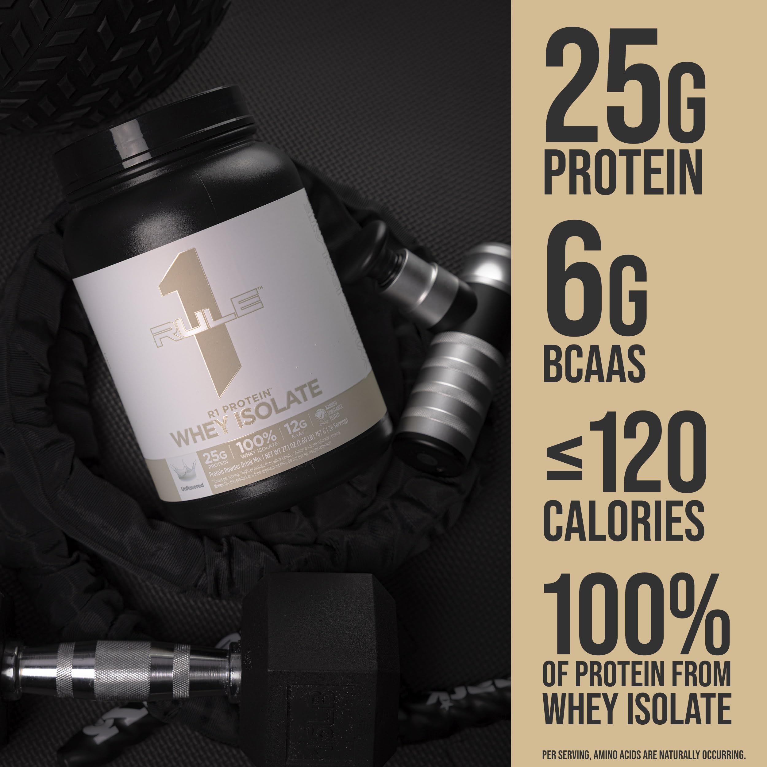 Rule 1 Proteins Whey Isolate – prêt en quelques secondes après l’entraînement.