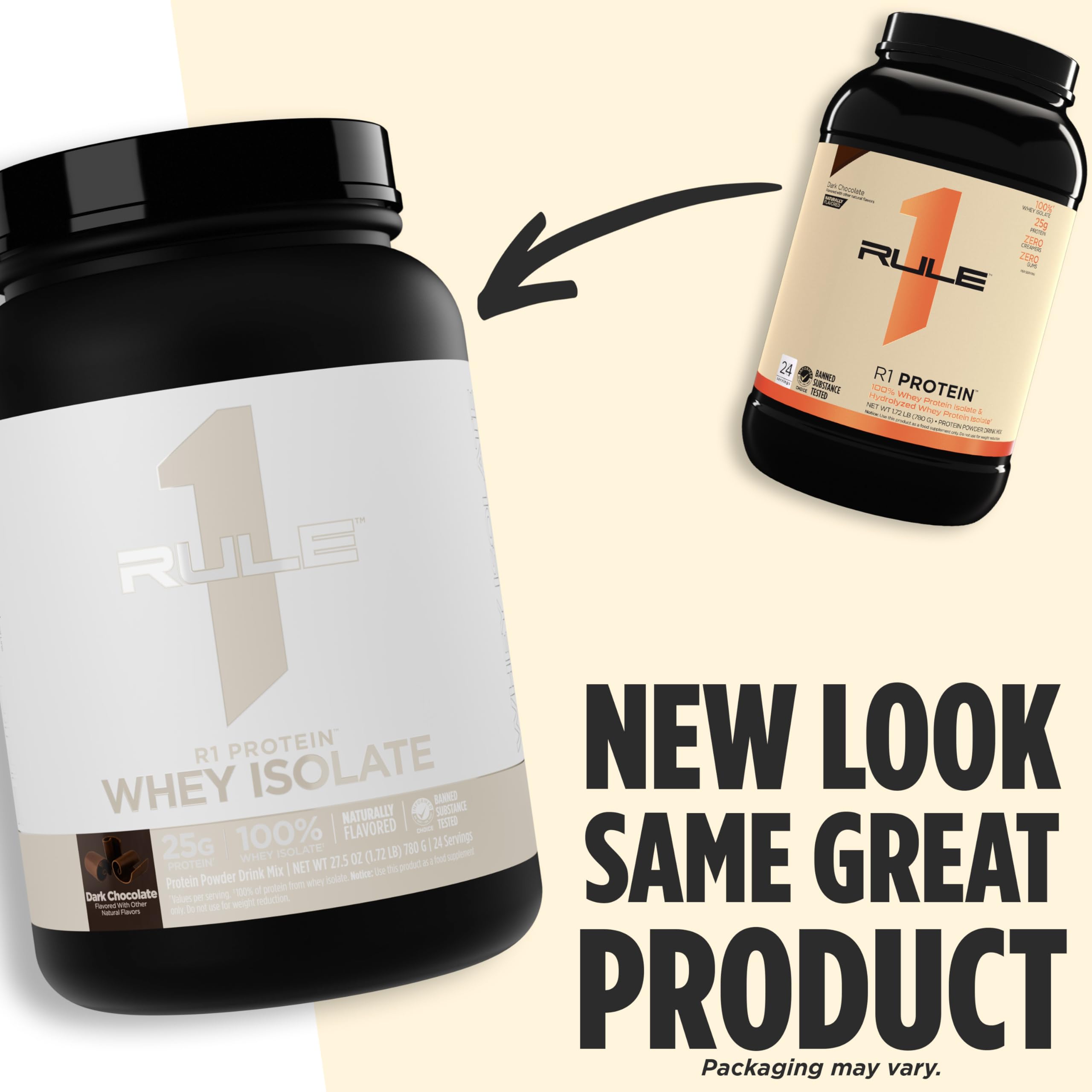 Rule 1 Proteins Whey Isolate – étiquette Informed Choice et contrôle qualité.