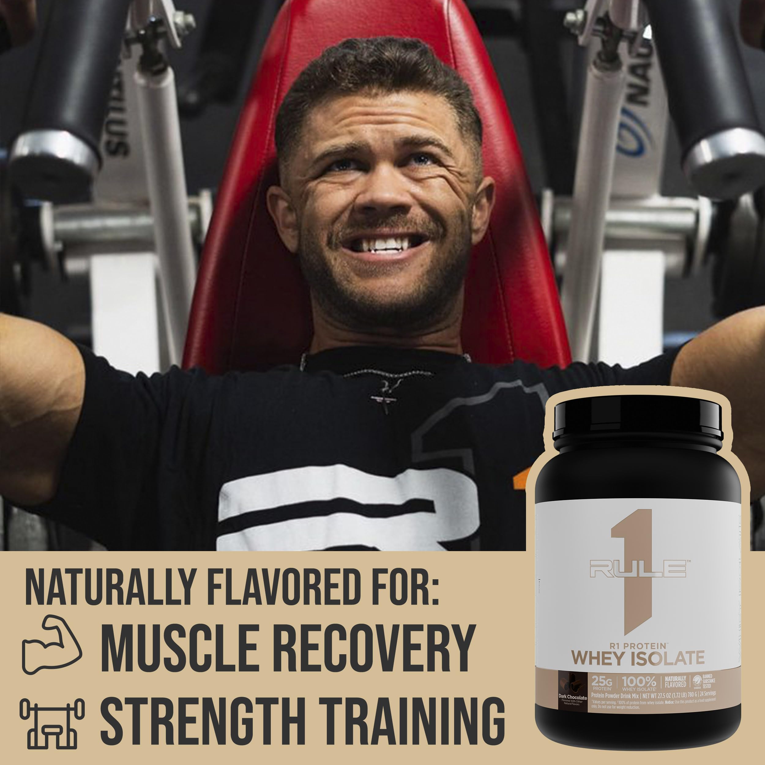 Rule 1 Proteins Whey Isolate – shake facile au petit-déjeuner.