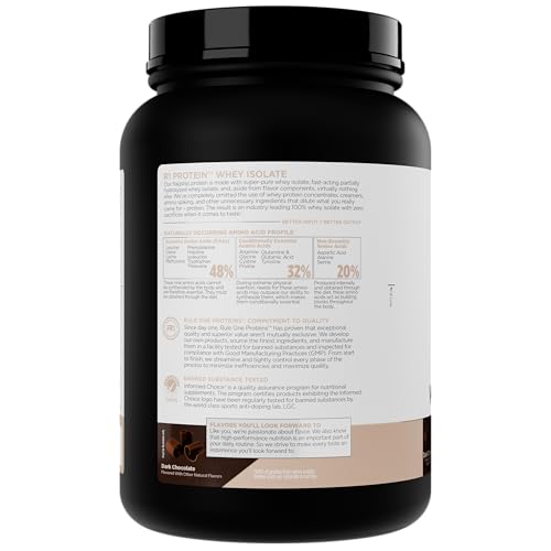 Rule 1 Proteins Whey Isolate – mélange rapide dans verre froid.