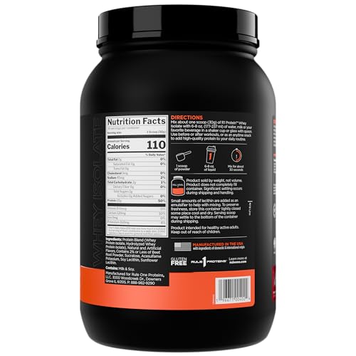 Rule 1 R1 Protein Whey Isolate – poudre mesurée pour shake rapide et protéiné