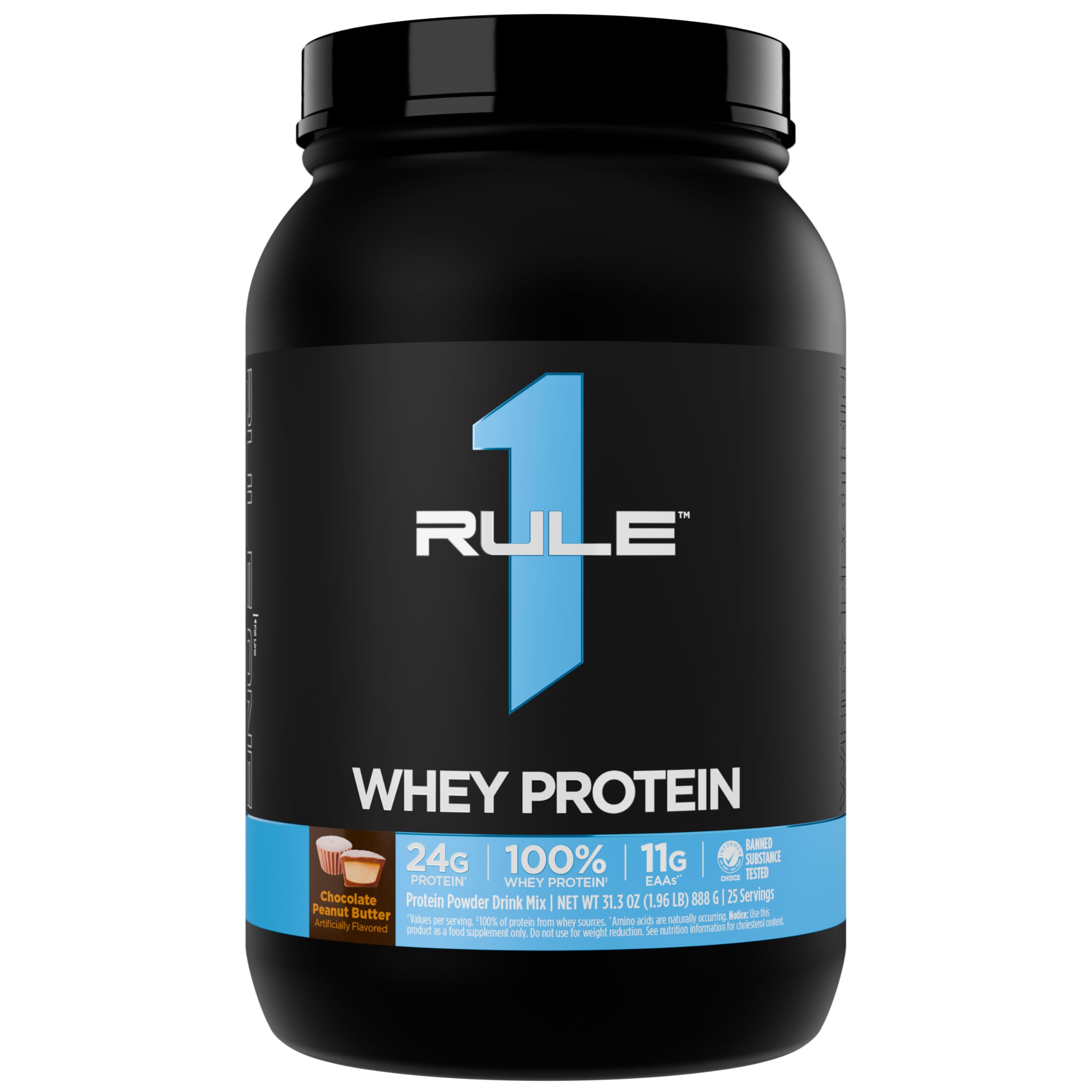 Rule 1 Whey Protéine doseur et poudre prête au mélange, prêt à l’emploi