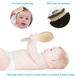 Brosse bébé RUMIUSE argentée au placage miroir, style élégant.
