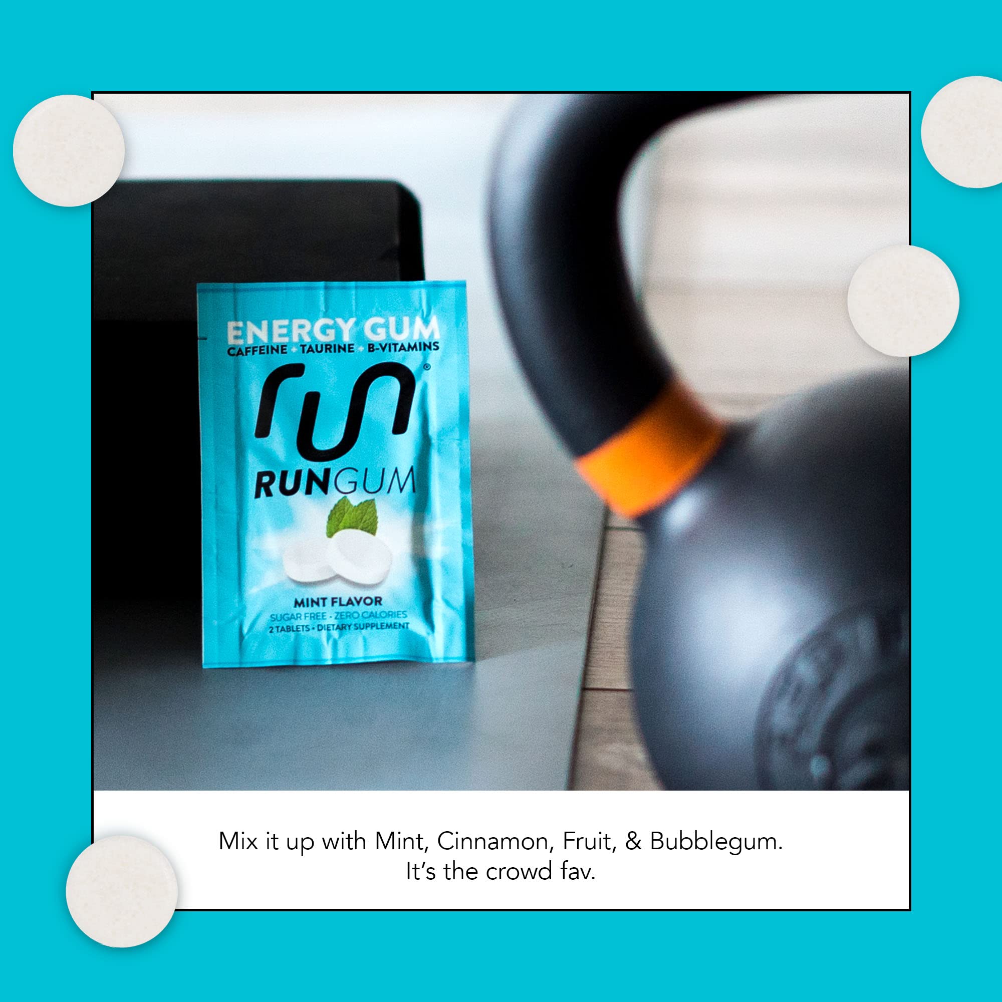 Run Gum emballage de 24 gommes pour un usage prolongé