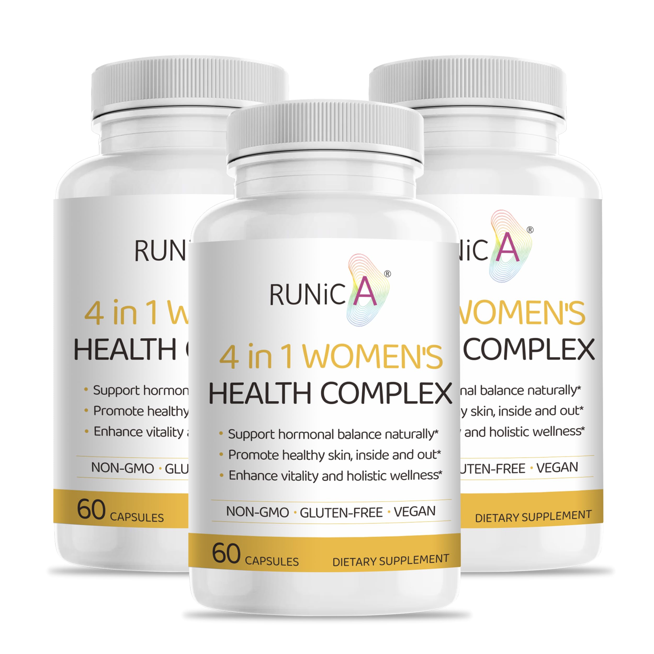 RUNICA équilibre hormonal: une capsule simple pour soutenir les fluctuations et apaiser les bouffées.