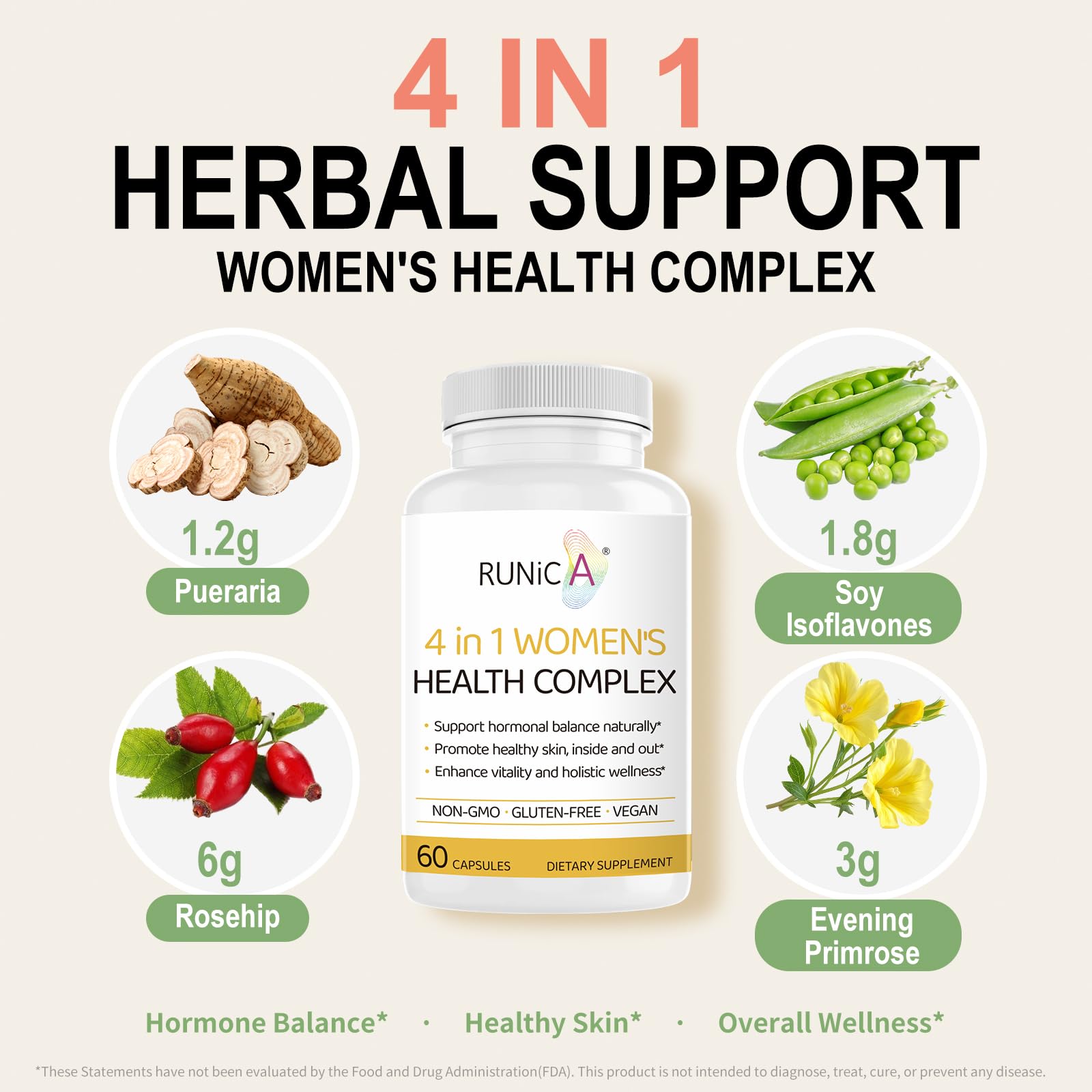 RUNICA – Huile d onagre, nutriments pour la peau et le confort.