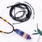 Chaîne ajustable Runyangshi Collier fluorite, porté sur mesure et confortable.