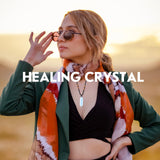 Pendentif Runyangshi en opale quartz pour la méditation et le calme.