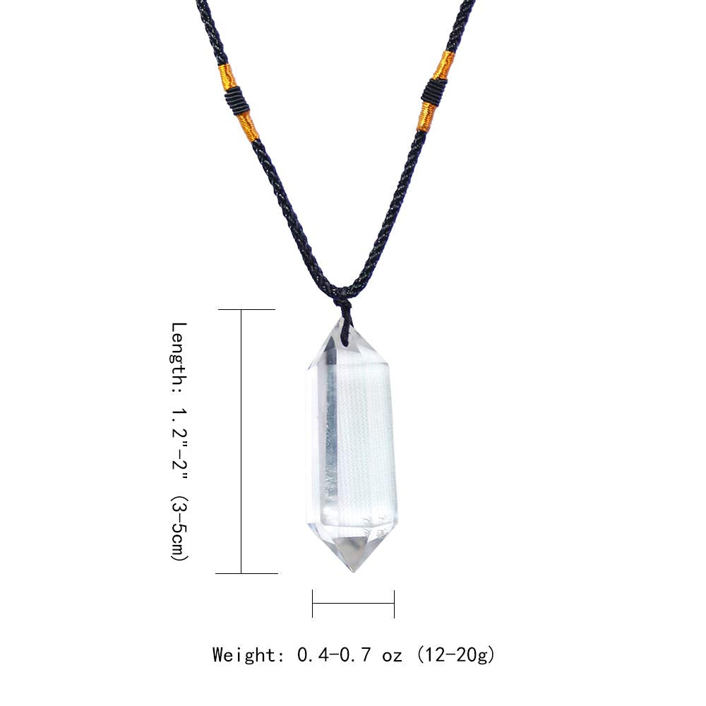 Pendentif Runyangshi quartz clair design naturel, accessoire élégant.