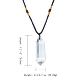 Pendentif Runyangshi quartz clair design naturel, accessoire élégant.