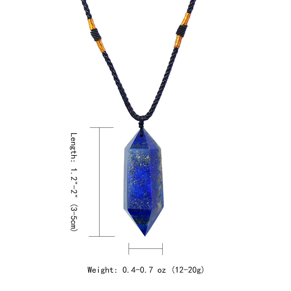 Pendentif quartz clair naturel double pointe pour un style moderne et raffiné.