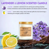 Étiquette RUOJAS Lavande et Citron, produit naturel et apaisant.