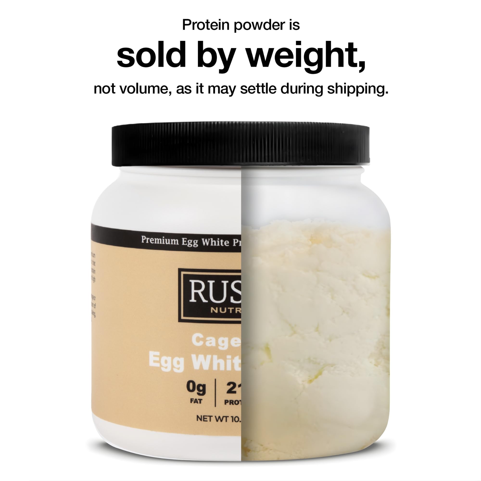 Rustic Nutrition poudre œuf blanc polyvalente en crêpes et muffins.