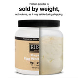 Rustic Nutrition poudre œuf blanc polyvalente en crêpes et muffins.