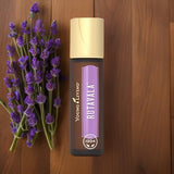 Application sur le poignet RutaVaLa Roll-On pour un moment zen.
