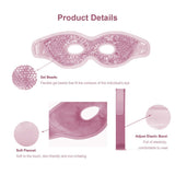 Doublure en peluche du masque yeux gel pour un confort durable.