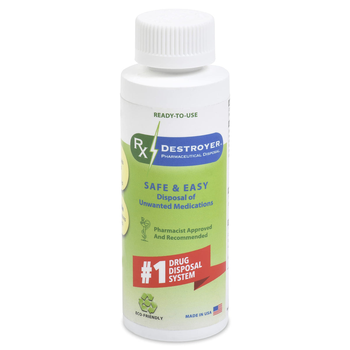 RX DESTROYER RX4 – bouteille prête à utiliser, désactivation domestique facilitée.