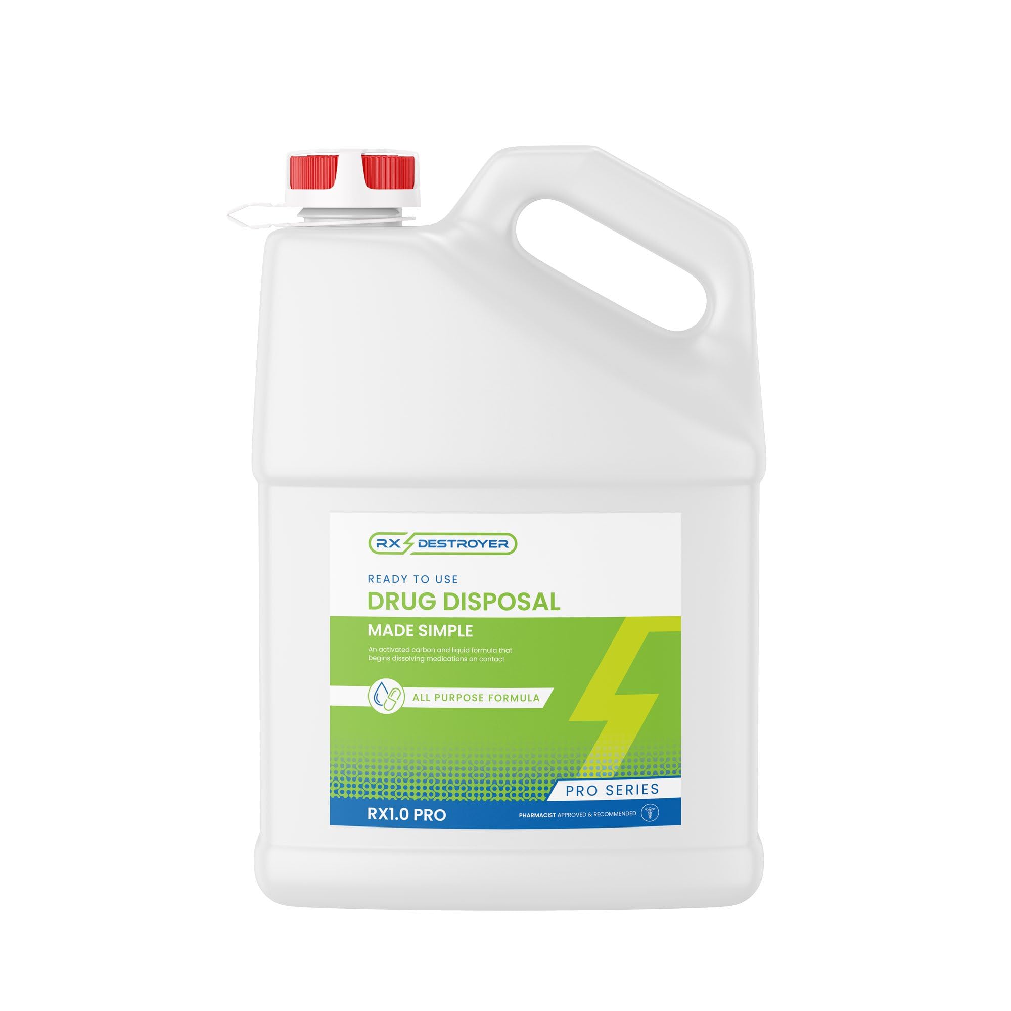 Rx Destroyer, solution de dissolution qui dégrade les médicaments en toute sécurité.