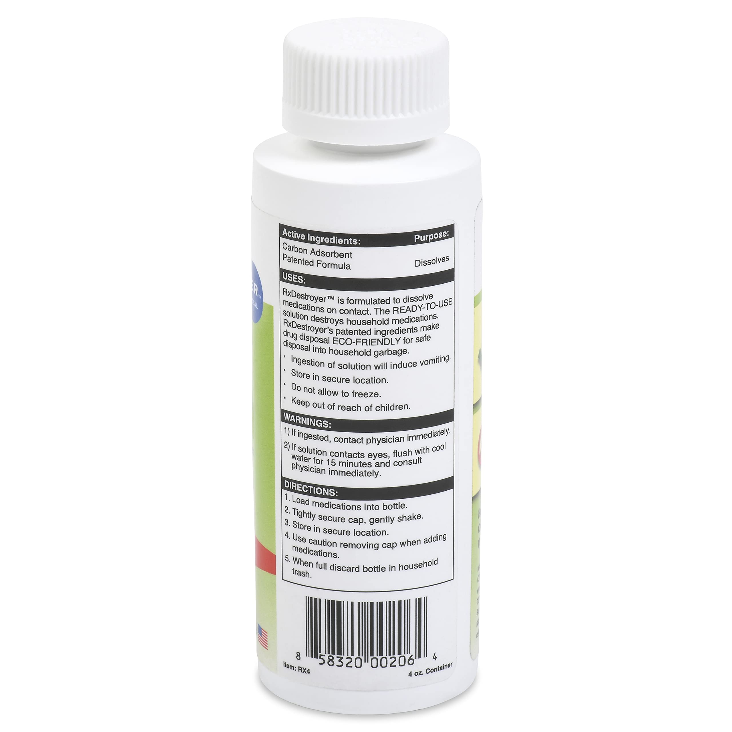 RX DESTROYER RX4 – système de désactivation, sécurité renforcée pour les médicaments.