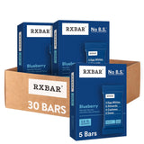 RXBAR barres protéinées myrtilles, boîte de 30 barres, énergie pratique pour la journée.