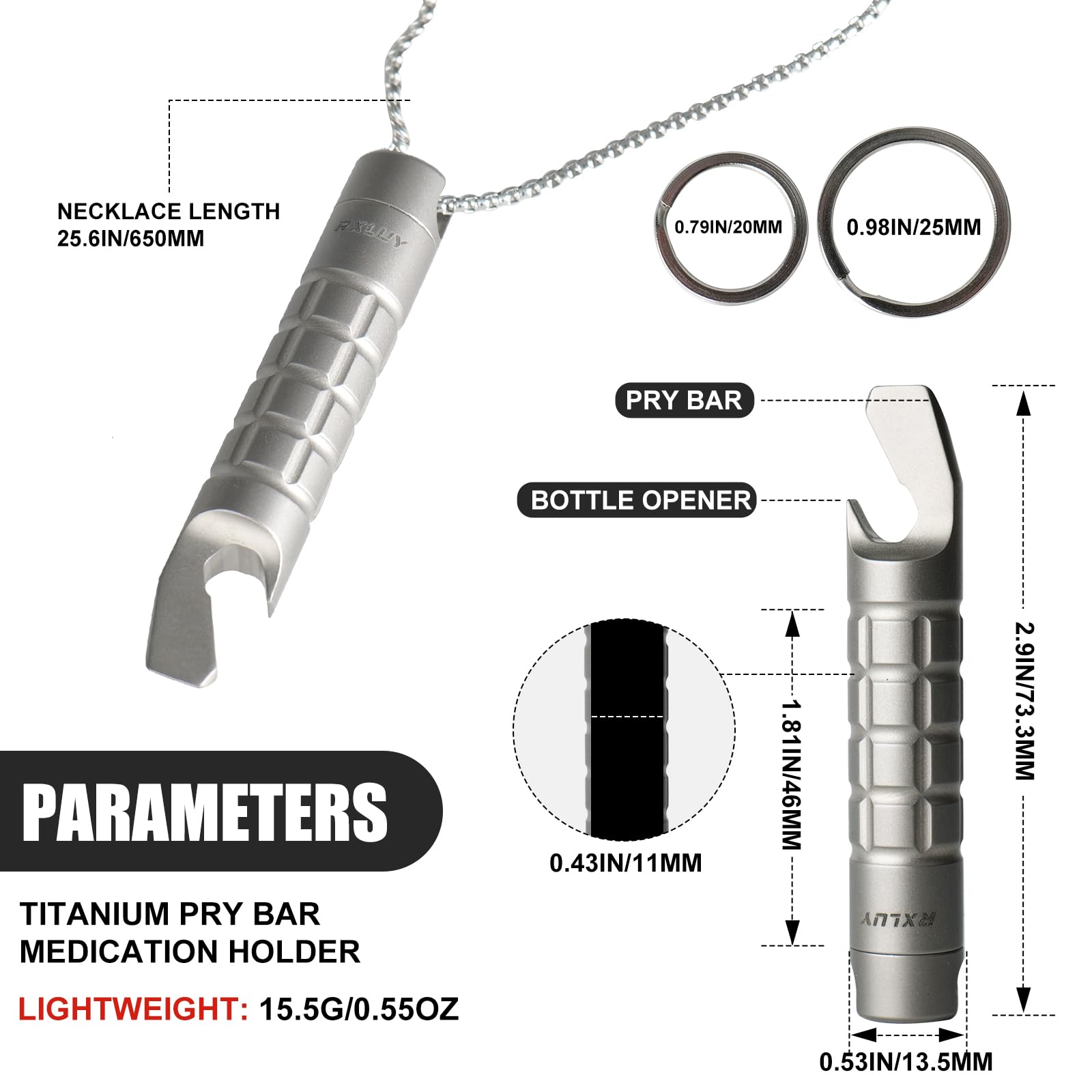 Etui porte-pilules compact et étanche pour voyages et camping.
