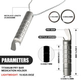 Etui porte-pilules compact et étanche pour voyages et camping.