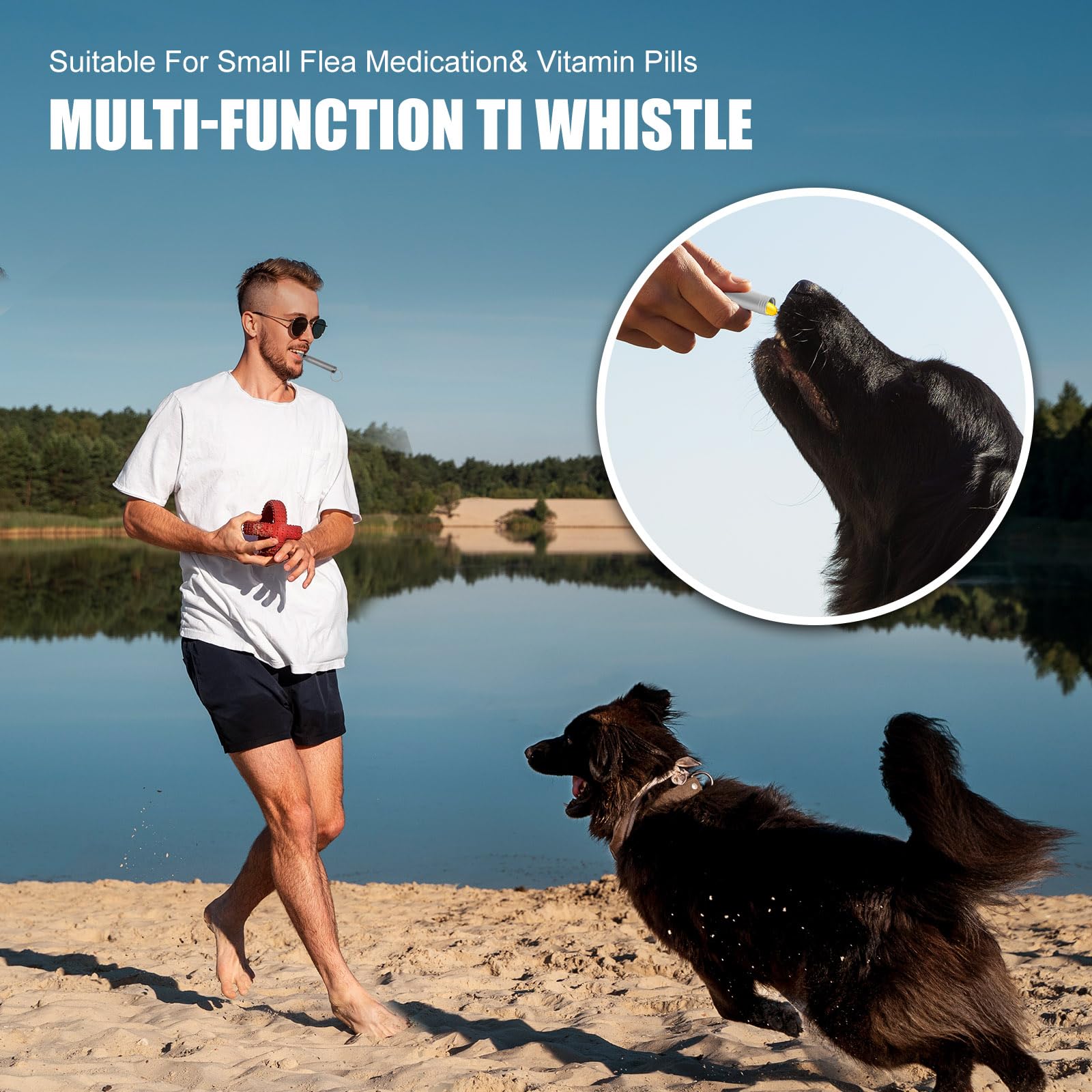 RXLUY sifflet titane conçu pour camping et activités outdoor résistantes.