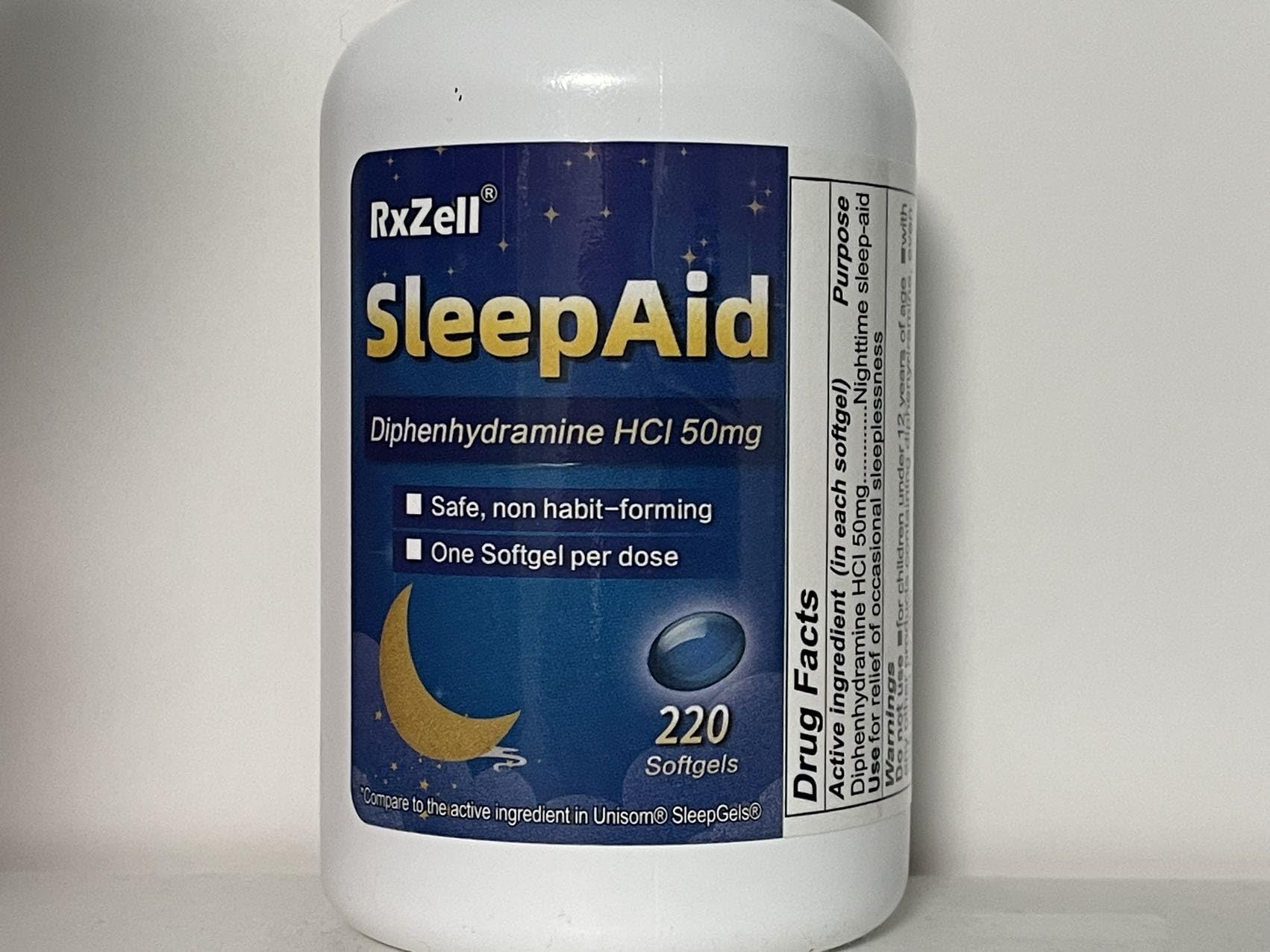 RXZELL gélules Sommeil, étui portable pour les voyages.