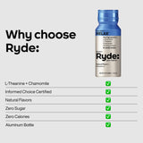 Ryde Relax Shot ginseng, douceur et équilibre pendant la journée.