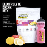 Étiquette-nutritionnelle Ryno Power indique glucides non-OGM et ingrédients.