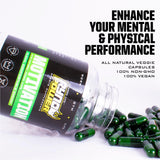 Ryno Power Motivation capsules vegetales énergie soutenue sans lourdeur.