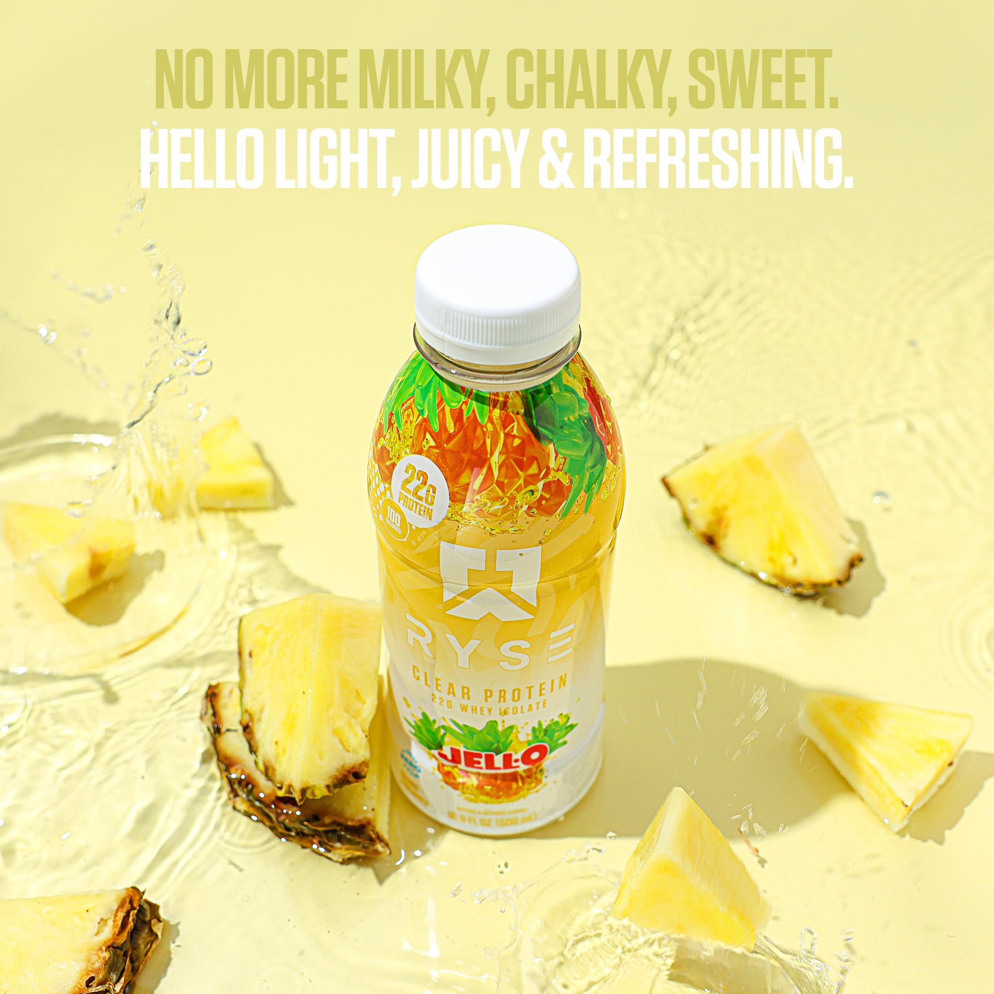 Goût fruité de RYSE Clear Protein Drink Ananas Island après l’entraînement