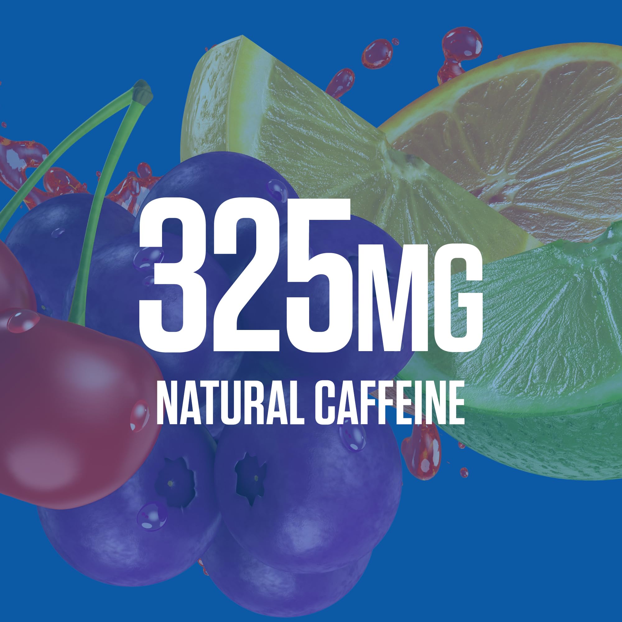 Étiquette Ryse Loaded indiquant plus de 300 mg caféine pour énergie équilibrée