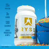 RYSE Loaded Protéine Fruity Crunch étiquette lisible et ingrédients expliqués