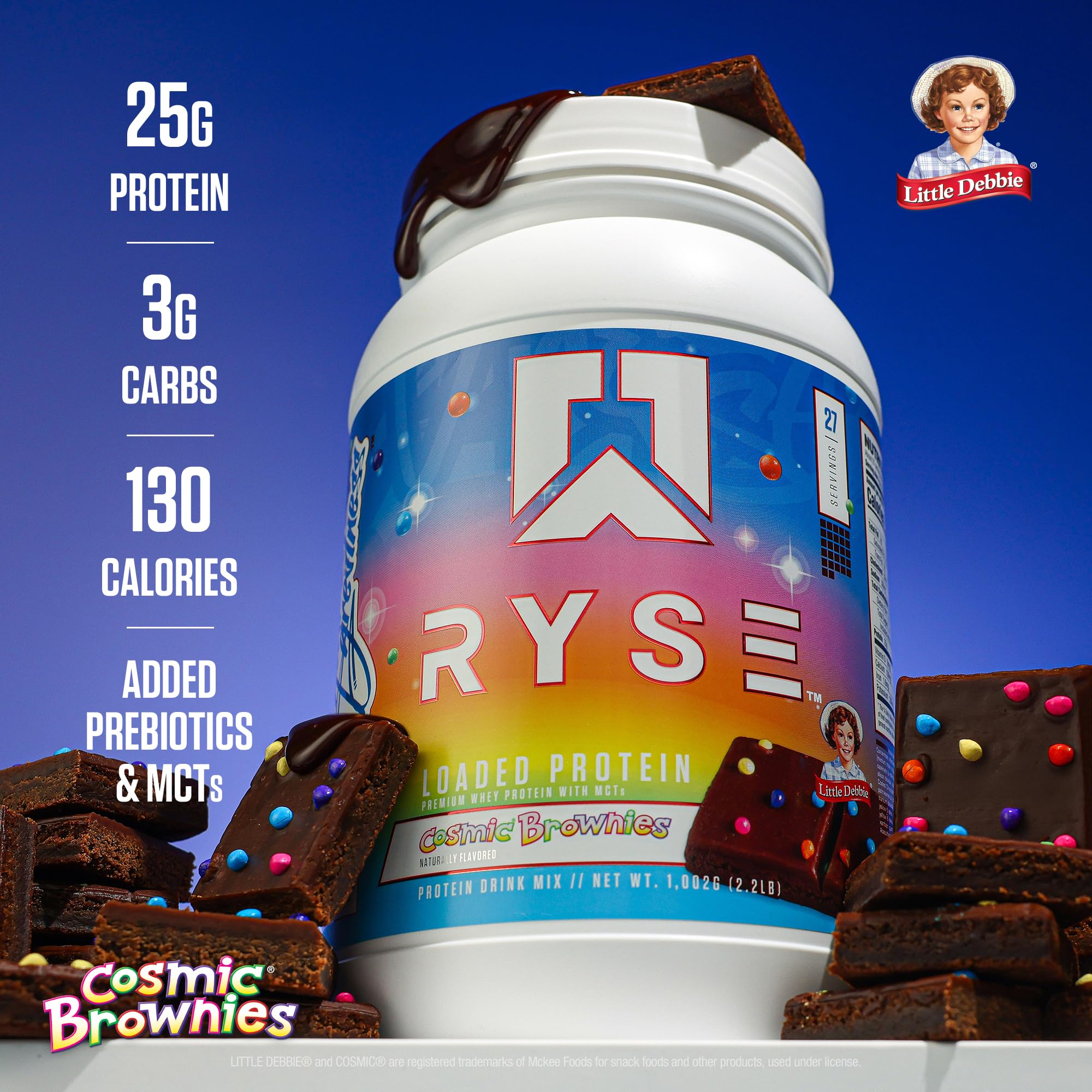 RYSE Loaded Protein Cosmic Brownie – MCTs pour énergie durable après l entraînement